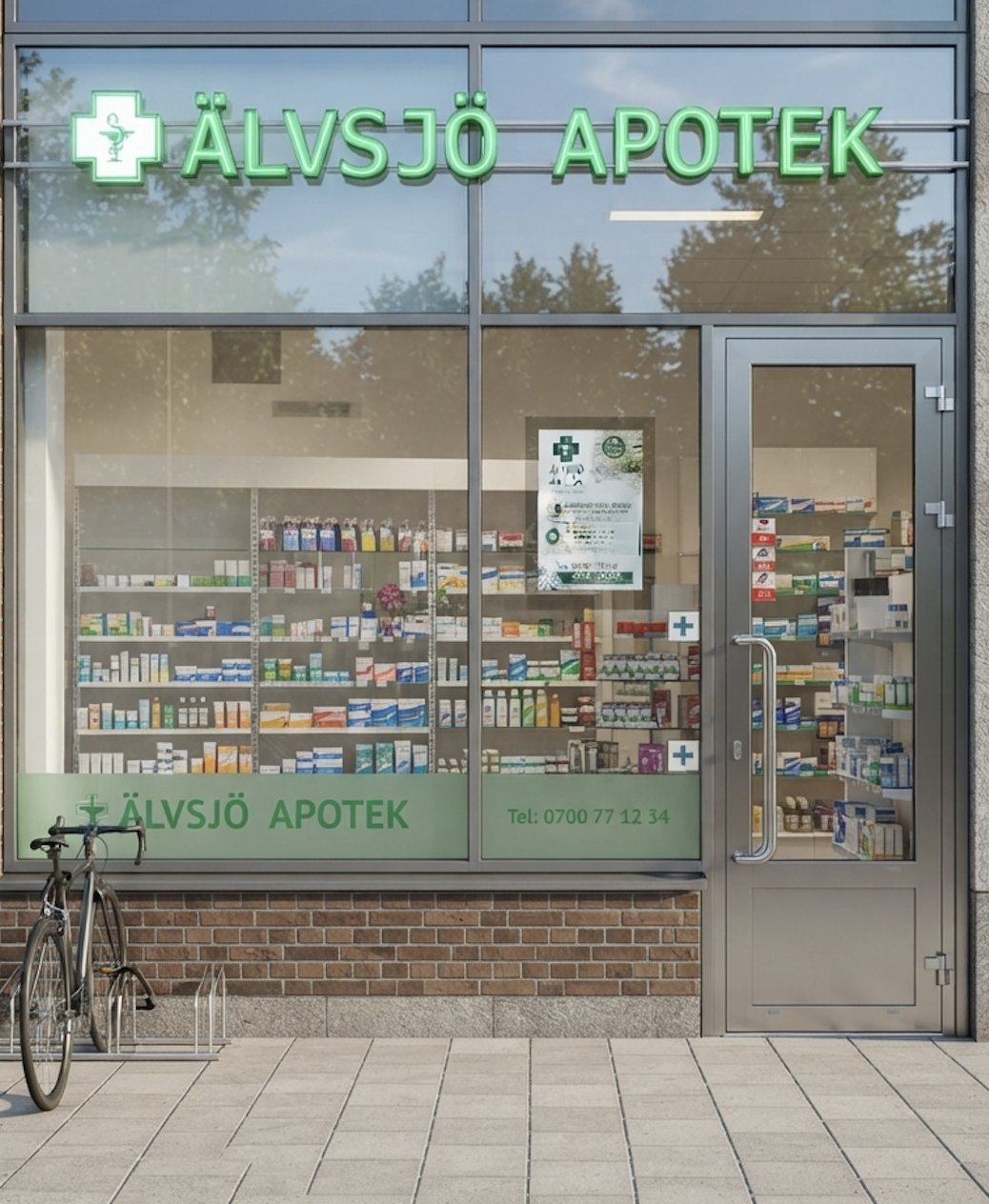Älvsjö Apotek – fasad